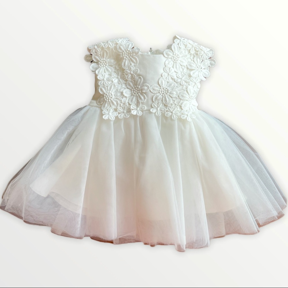 Baby Girls Christening/Flower Girl Dress 0-6 Mos